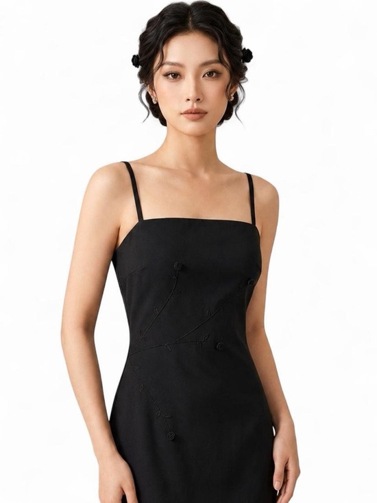 Rampage Dresses & Skirts - Rampage Black Spaghetti Strap Dress